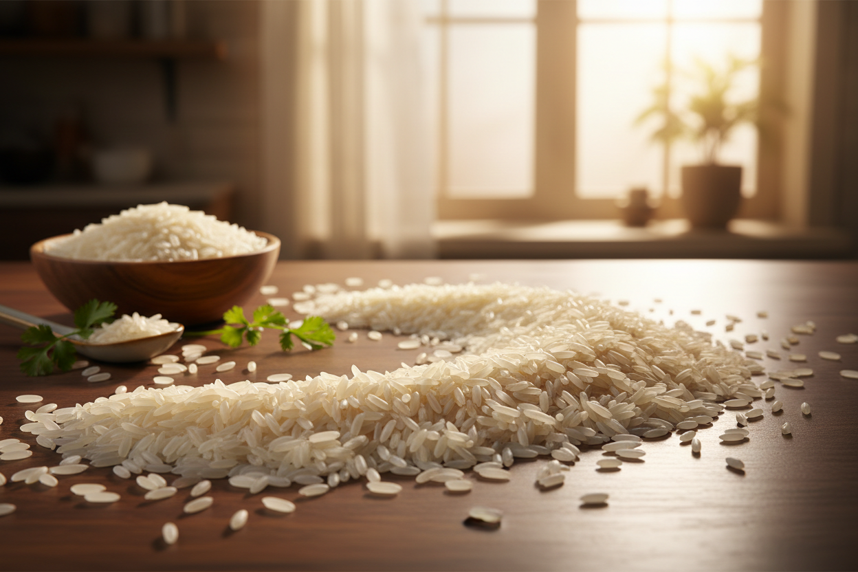 Rice background for Chawal House